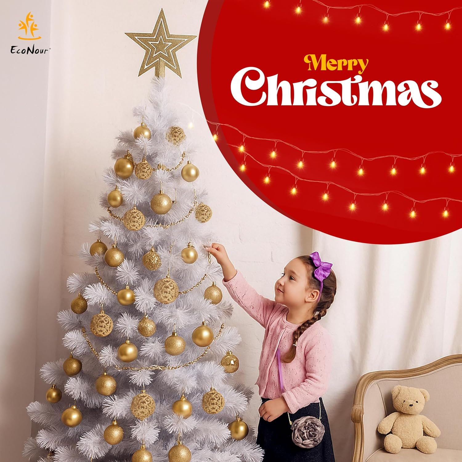 Christmas Tree Baubles 100Pcs Gold – Shatterproof Xmas Ornaments Balls Set for Christmas Decorations & Christmas Tree Decor